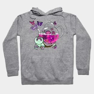 Spill the Tea Turtle (pink) Hoodie